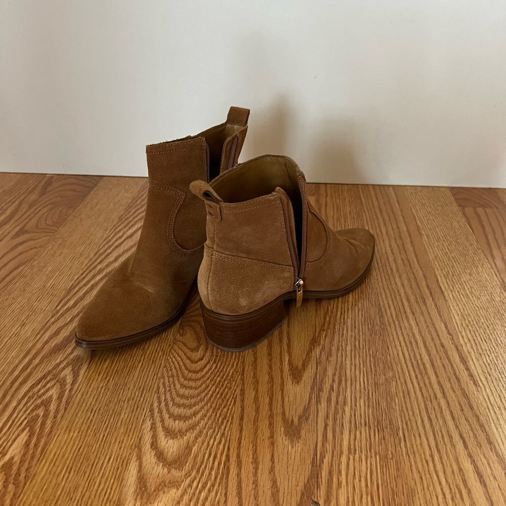 Nine West Brown Suede Ankle Boots